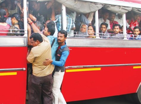 crowded bus