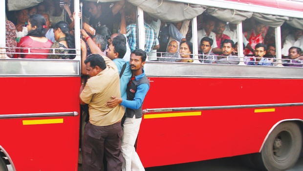 crowded bus